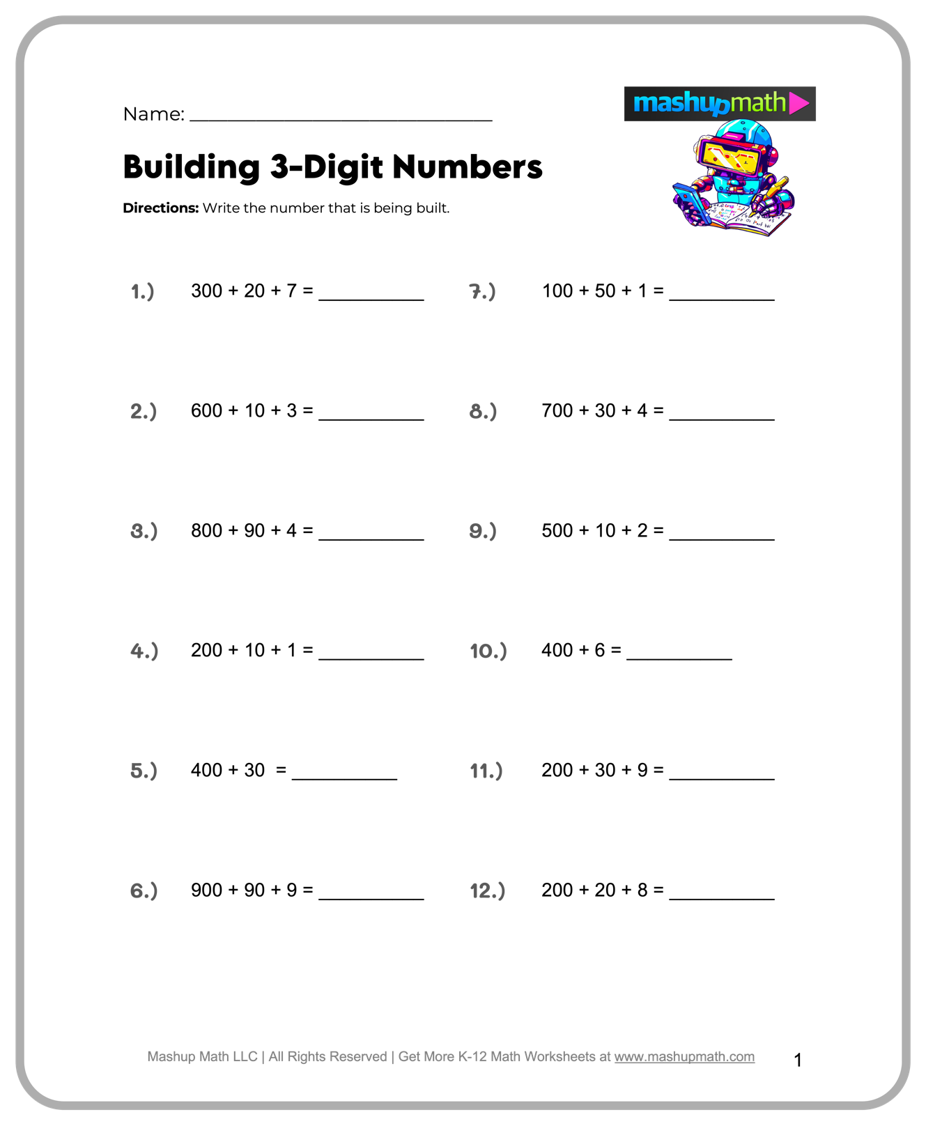 math worksheets for 4th graders printable