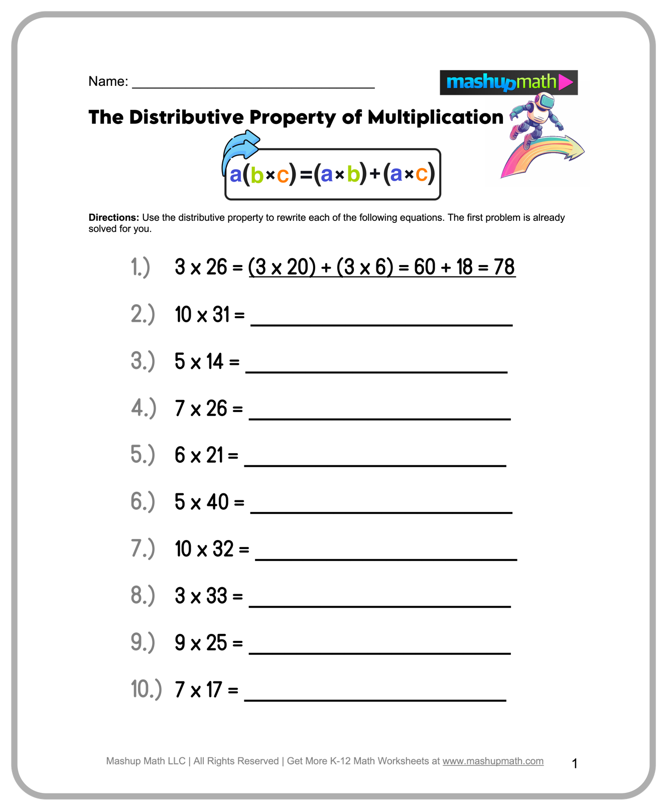 free printable math worksheets for 4th grade