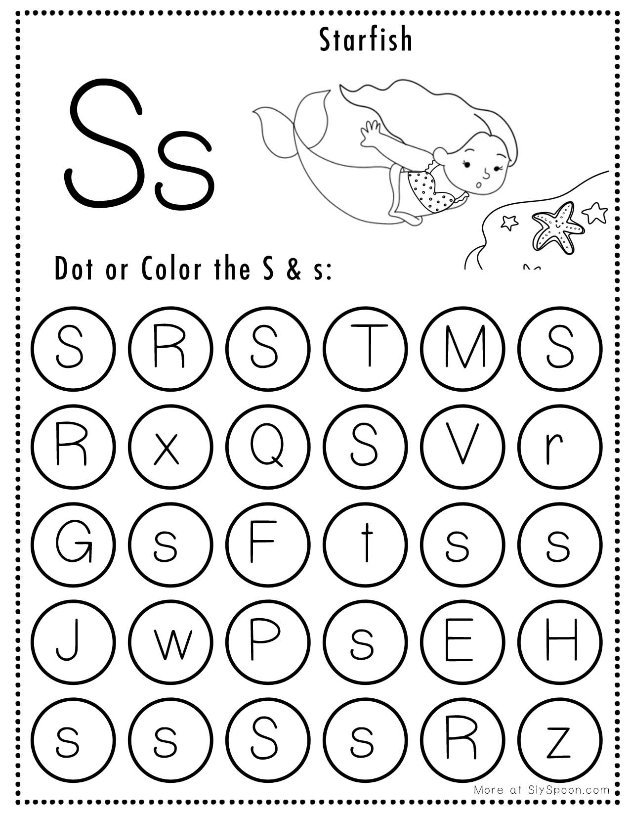letter s worksheets free printables