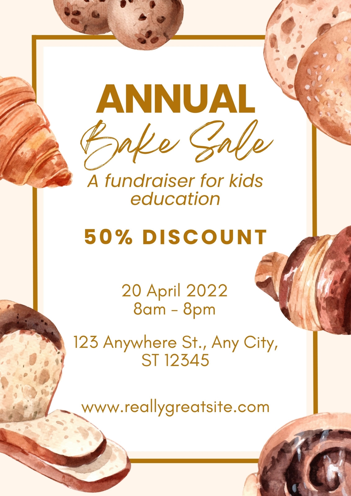 Free And Customizable Bake Sale Templates Canva