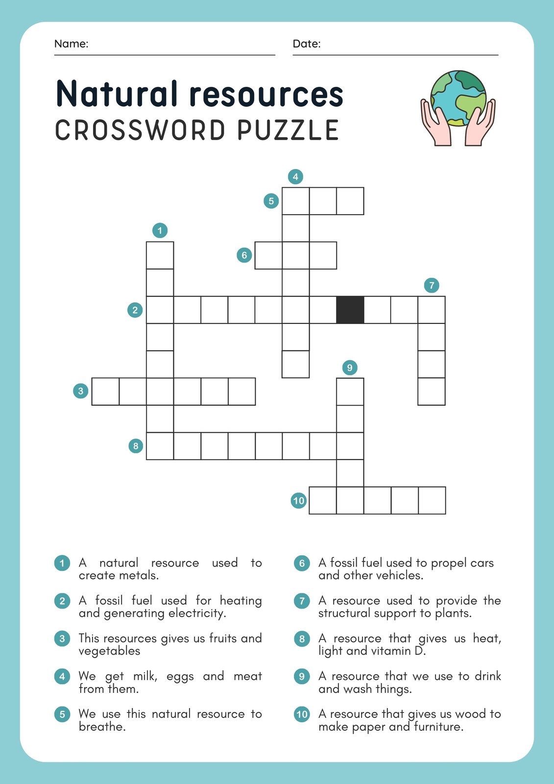 create a crossword puzzle printable free