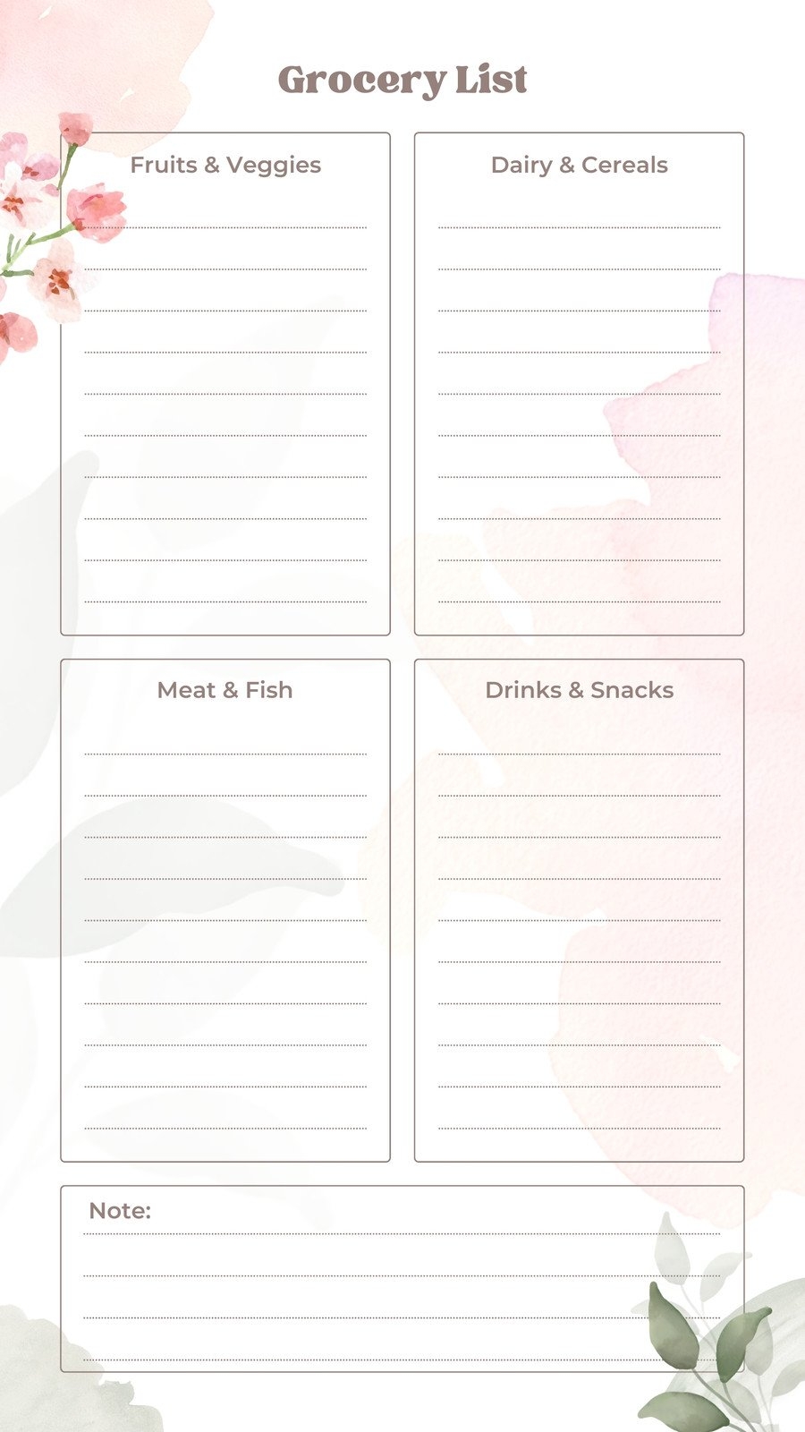 Free And Customizable Grocery Templates Canva