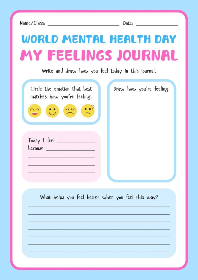 Free And Customizable Mental Health Templates