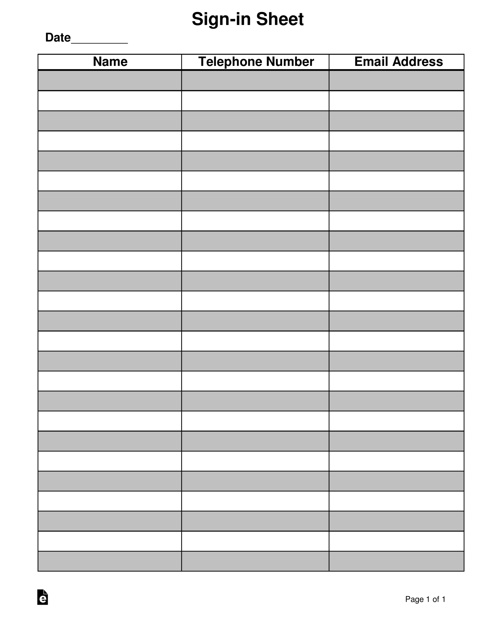 printable pdf sign in sheet template