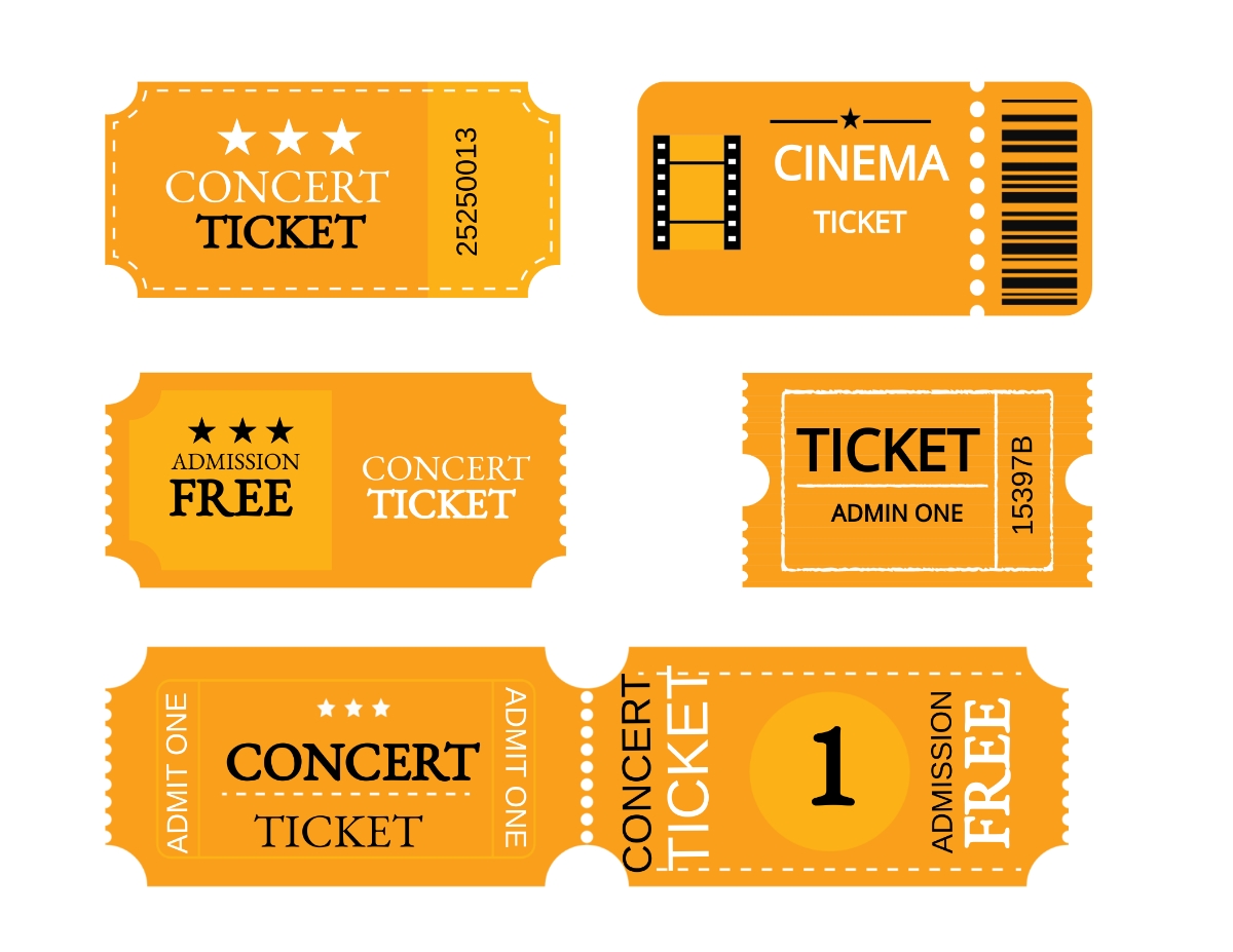 printable admission ticket template