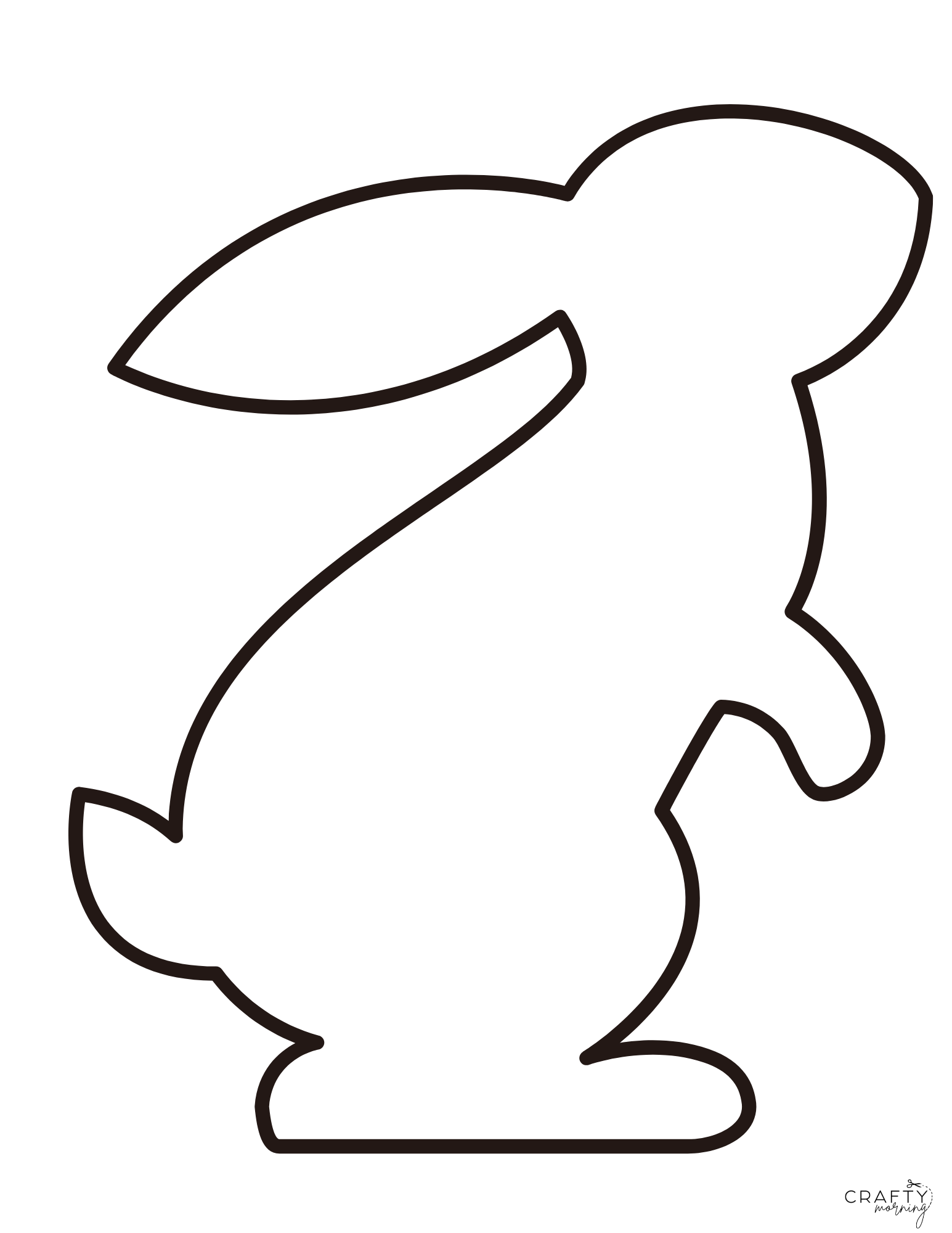 easter bunny template printable