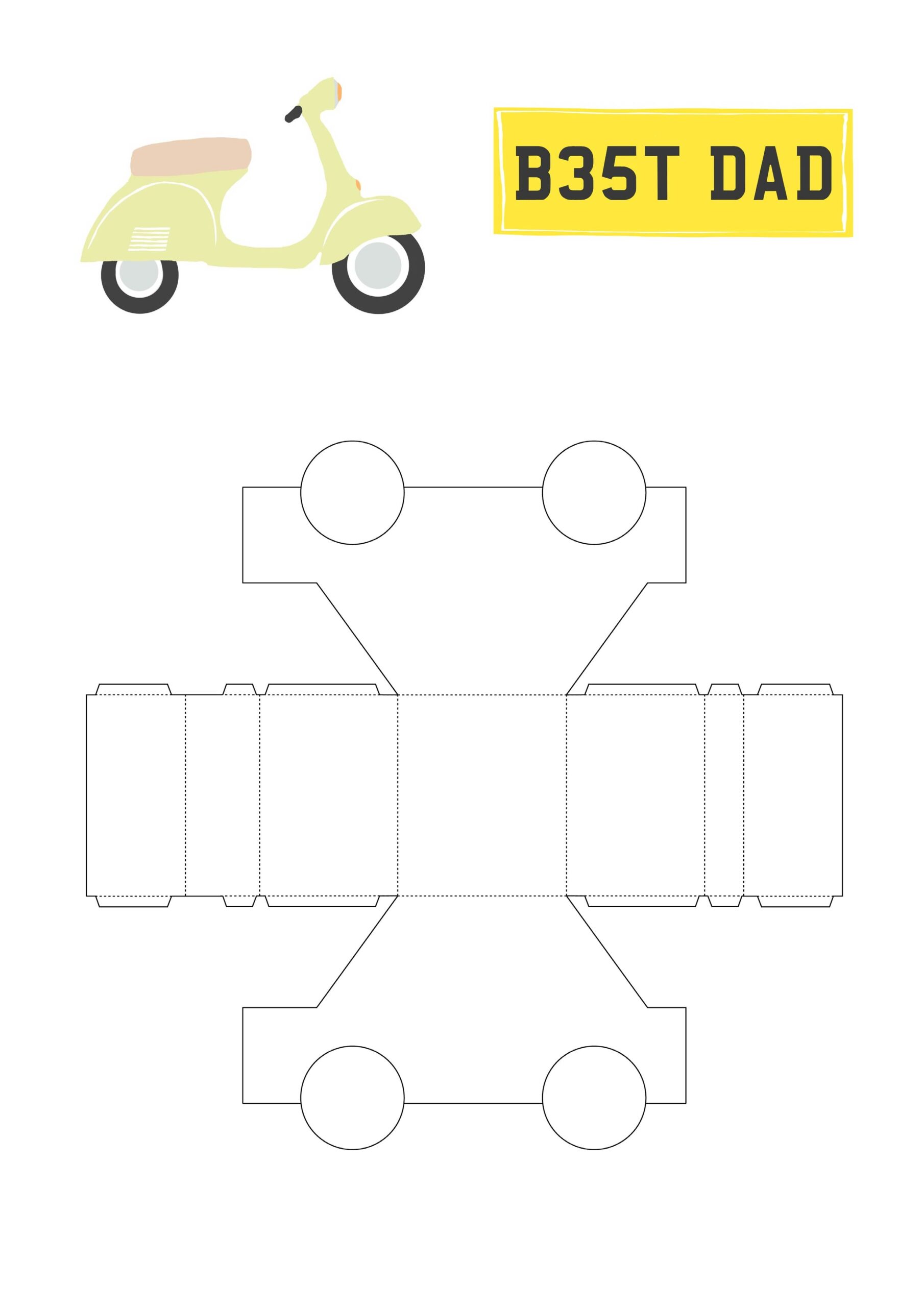 paper car template printable