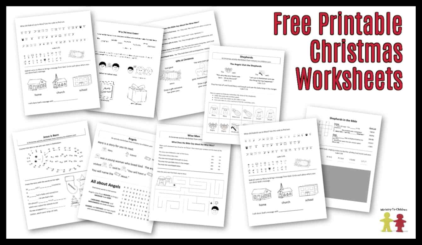 christmas worksheets printable free