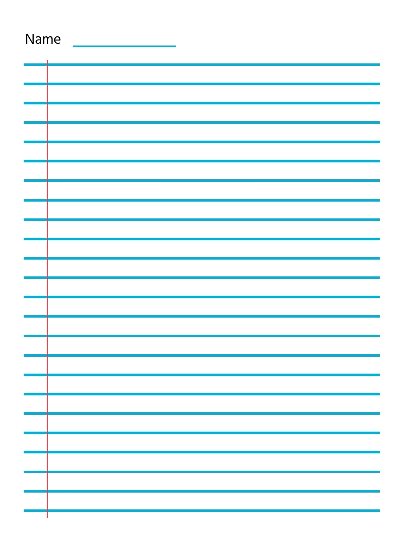 printable lined paper template