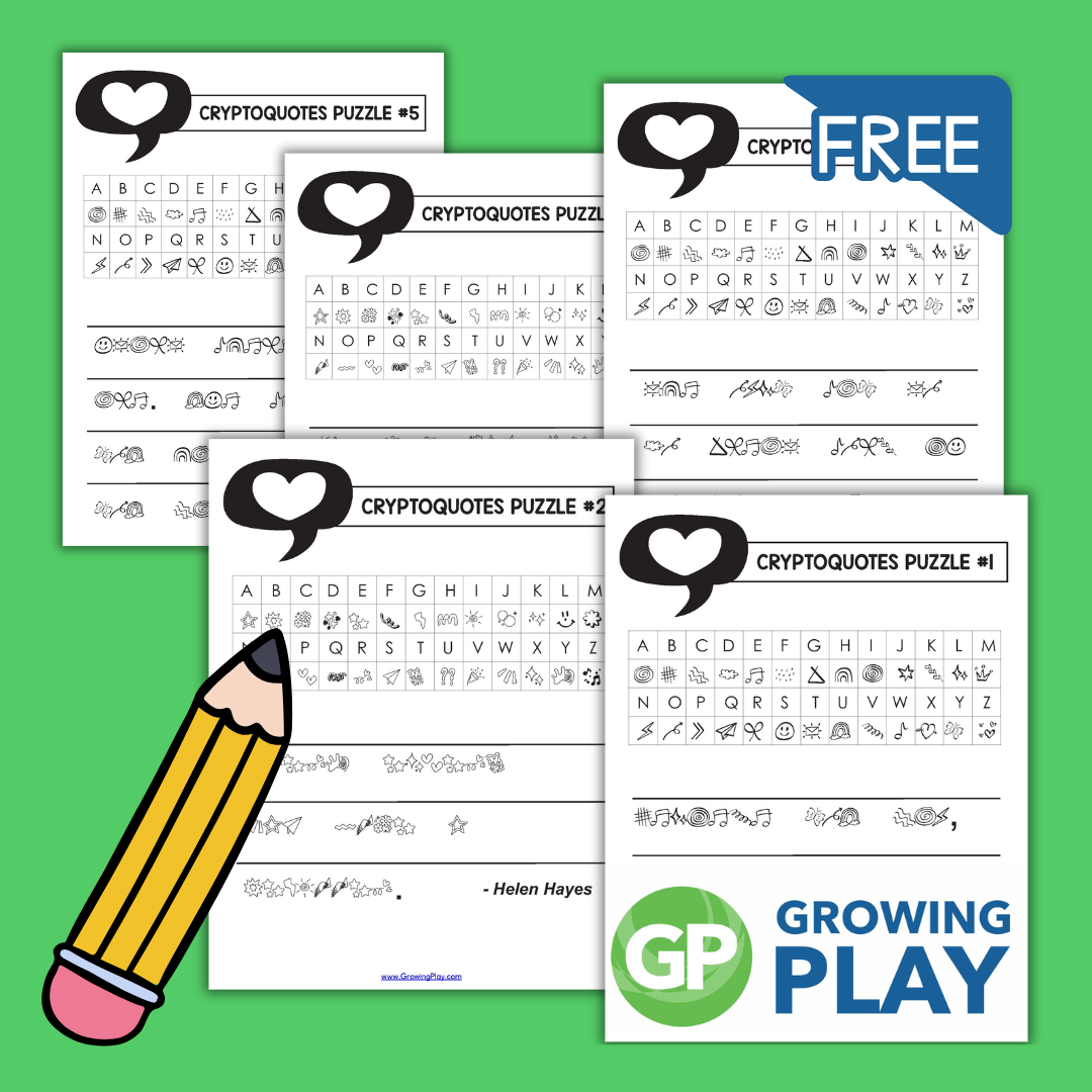 Free Cryptoquote Puzzles Printable Growing Play