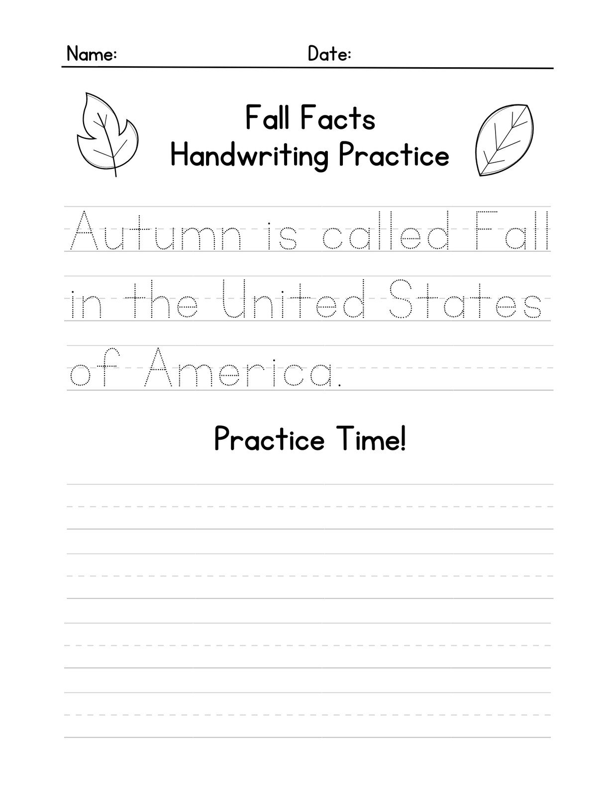 handwriting practice paper free printable