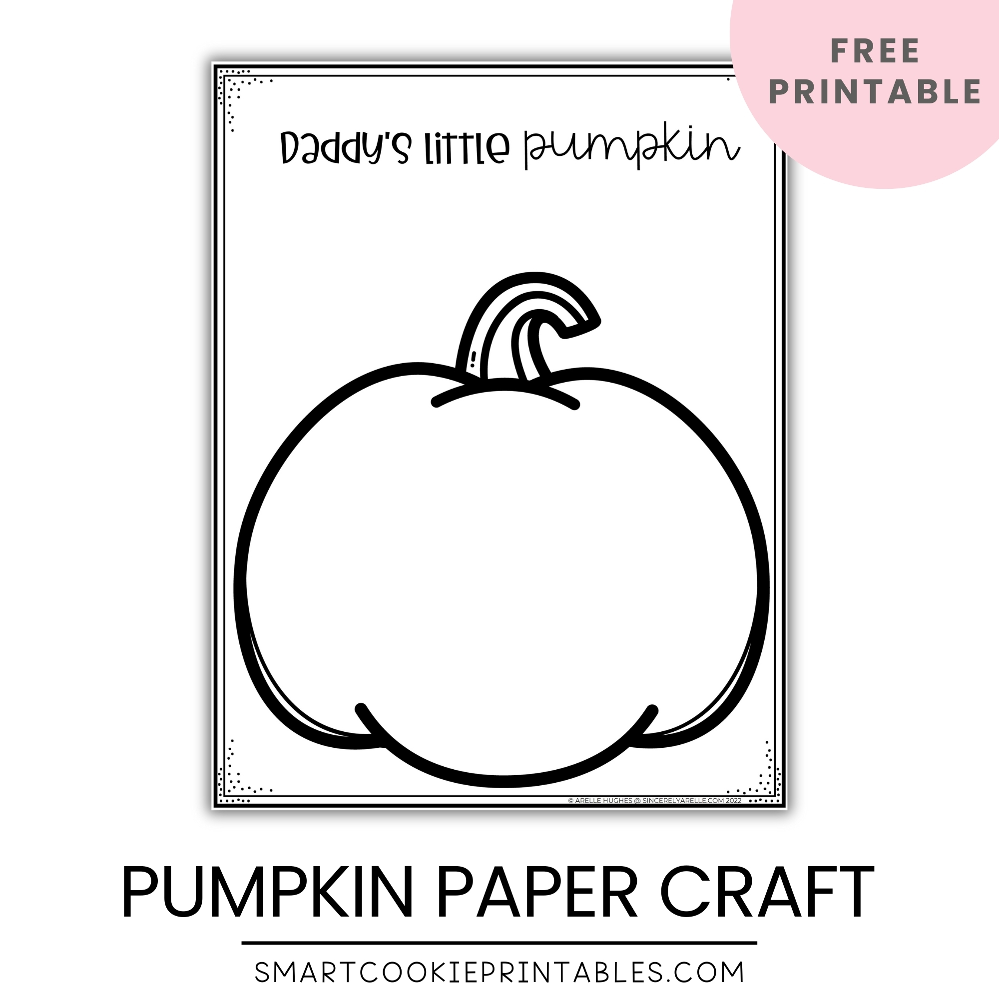 pumpkin paper printable