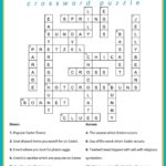 Free Easter Crossword Puzzle Printable 2 Versions Answer Key