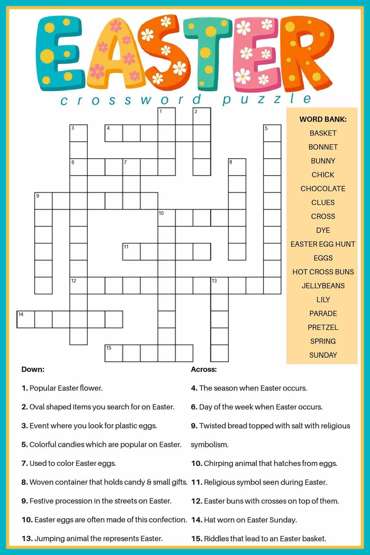 free printable sunday crossword puzzles pdf