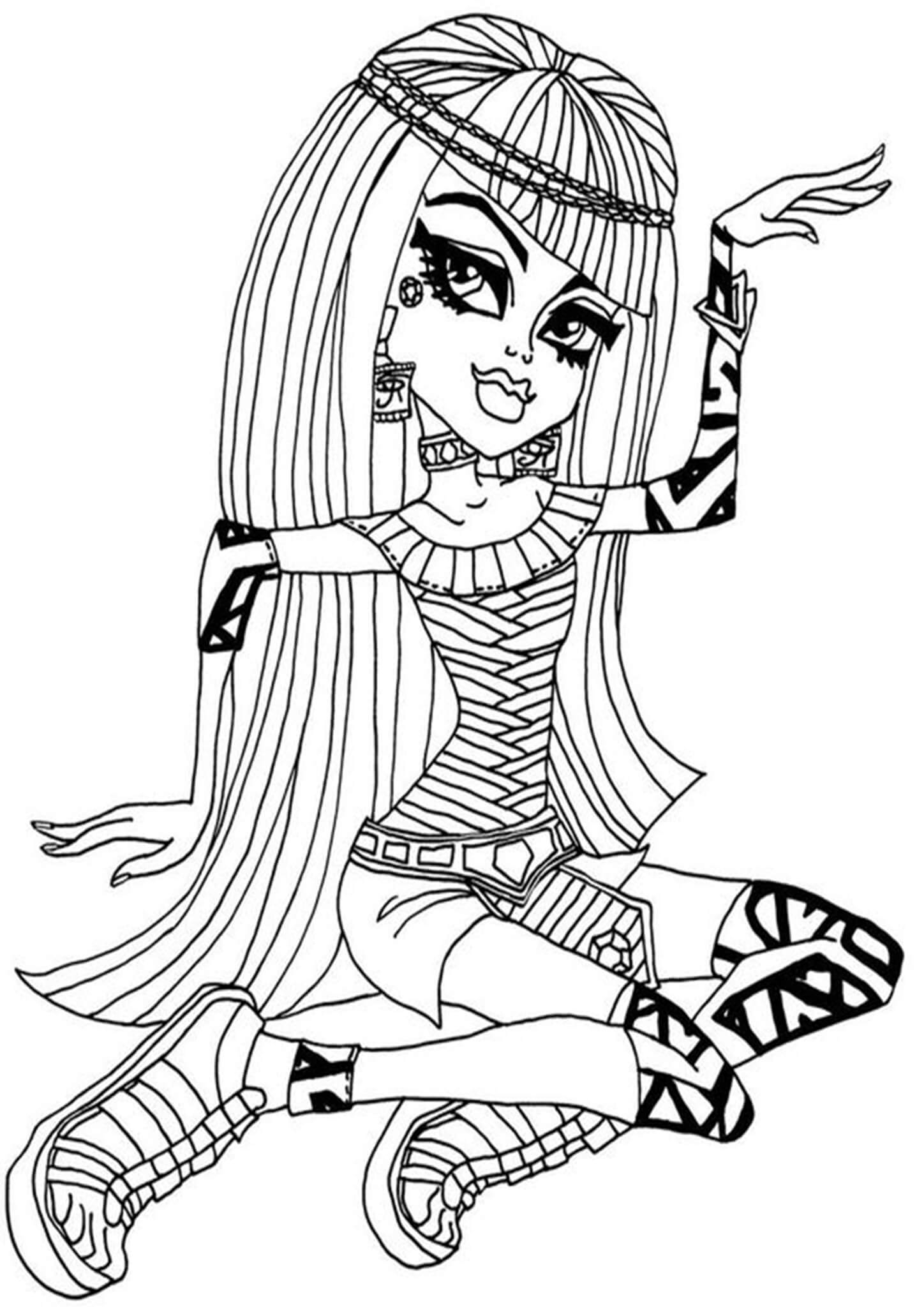 monster high coloring printables