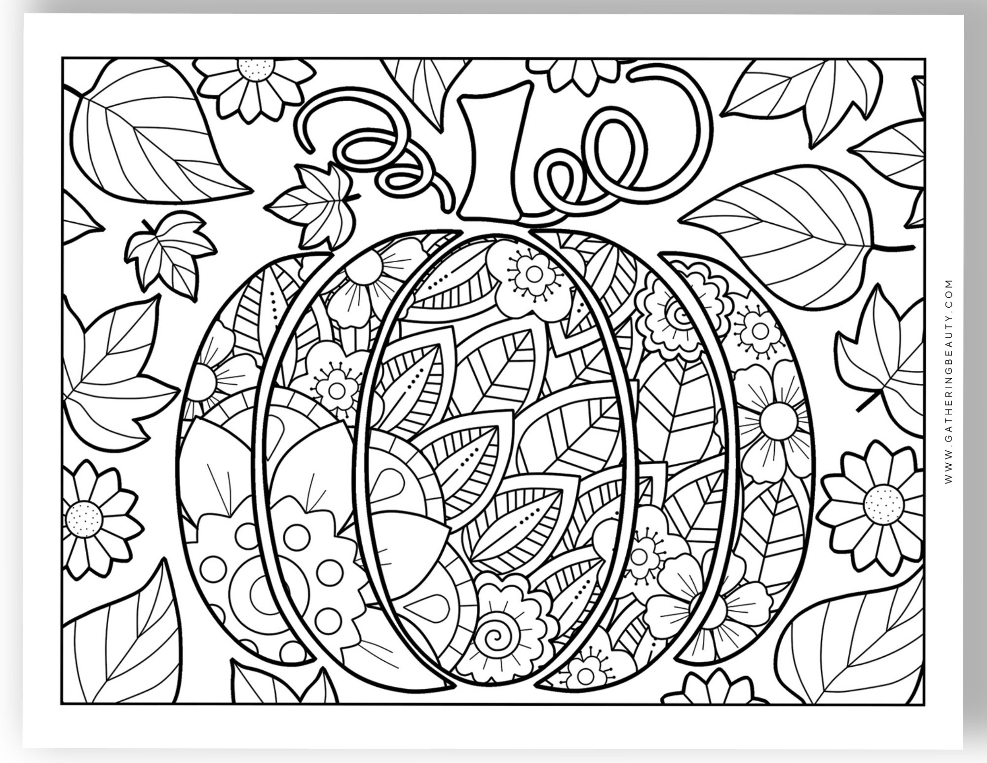 coloring pages for fall printable