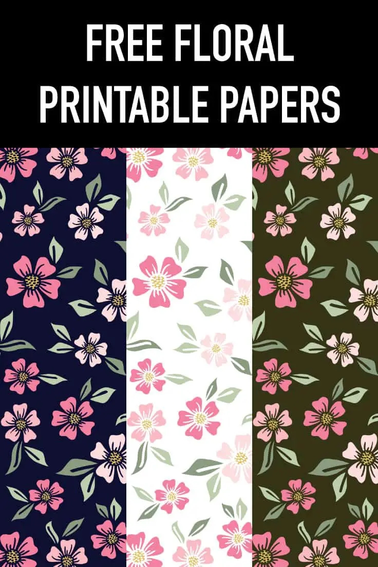 Free Floral Printable Papers Tortagialla