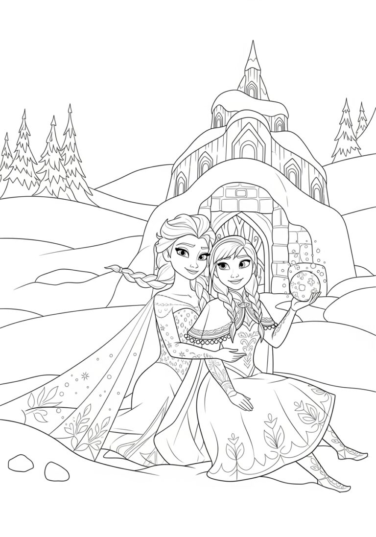 coloring pages printable frozen