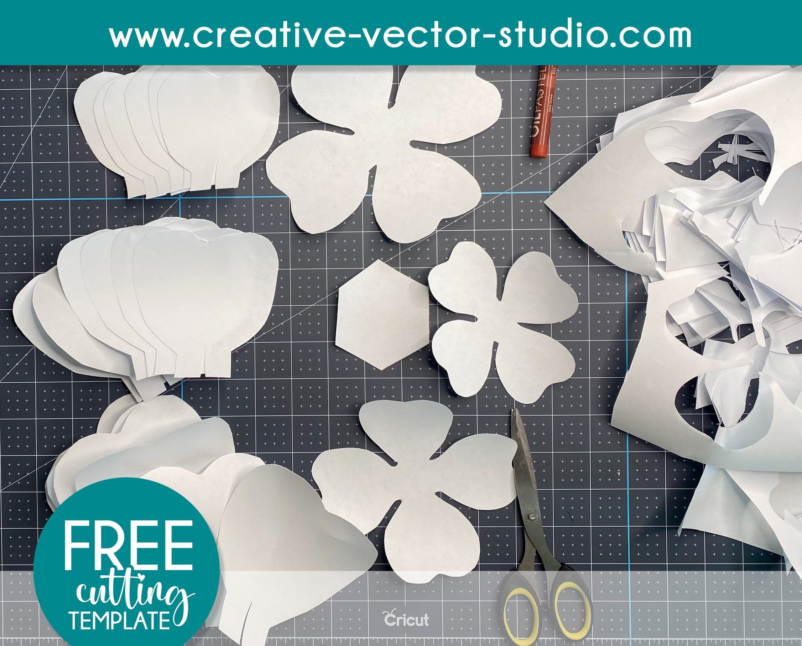 Free Giant Paper Rose Template Creative Vector Studio Free Giant Paper Rose Template Creative Vector Studio