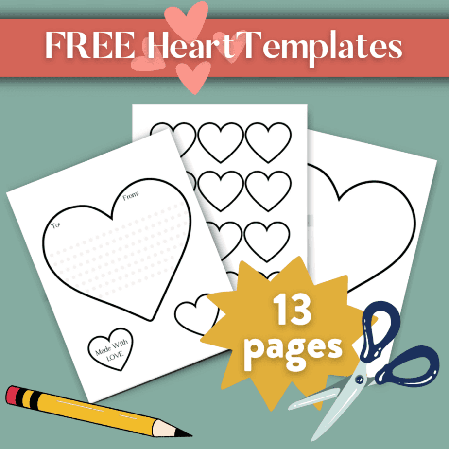 Free Heart Template Printables Stencil Cut Out Card Kit Free Heart Template Printables Stencil Cut Out Card Kit