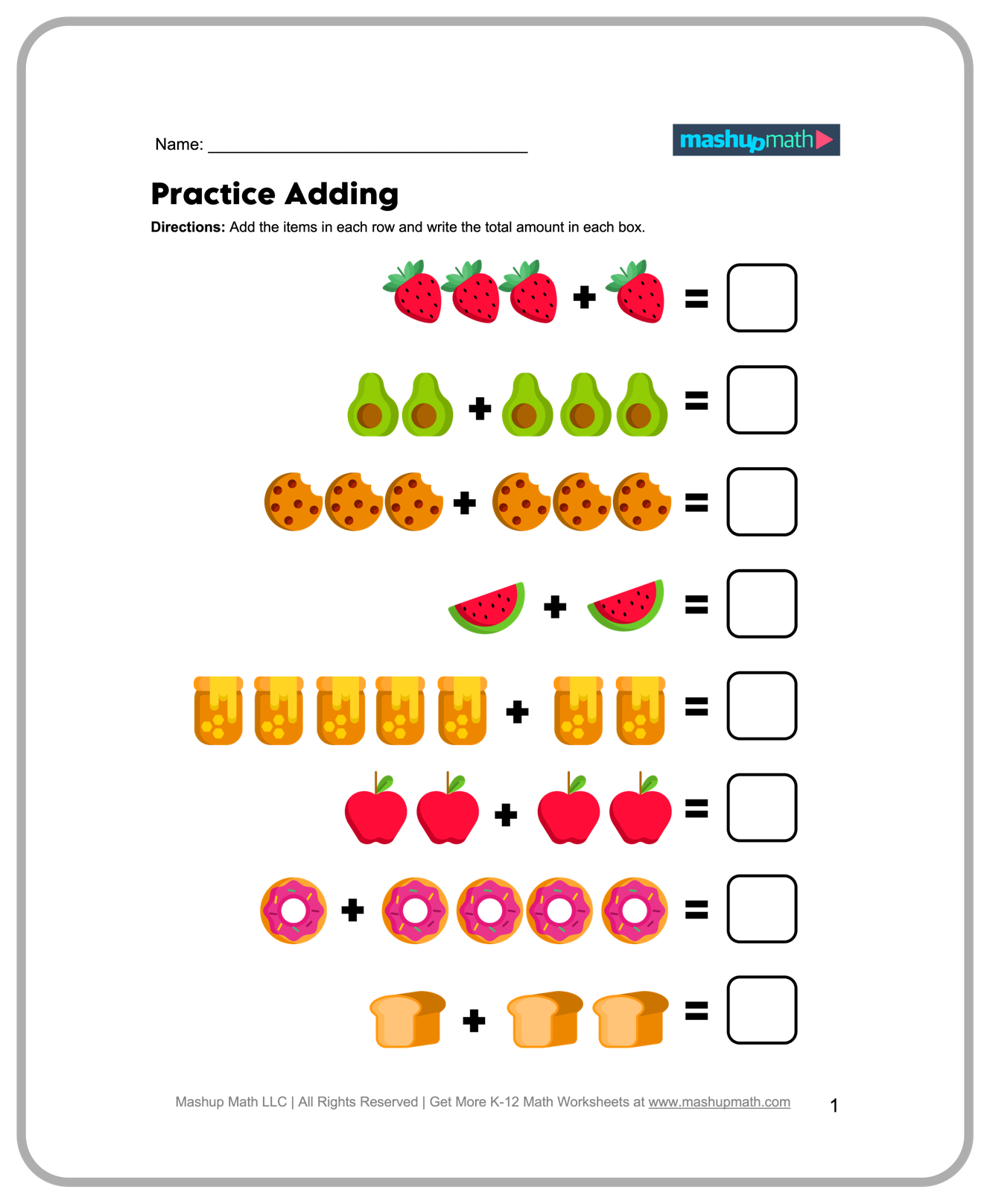 free kindergarten math worksheets printable