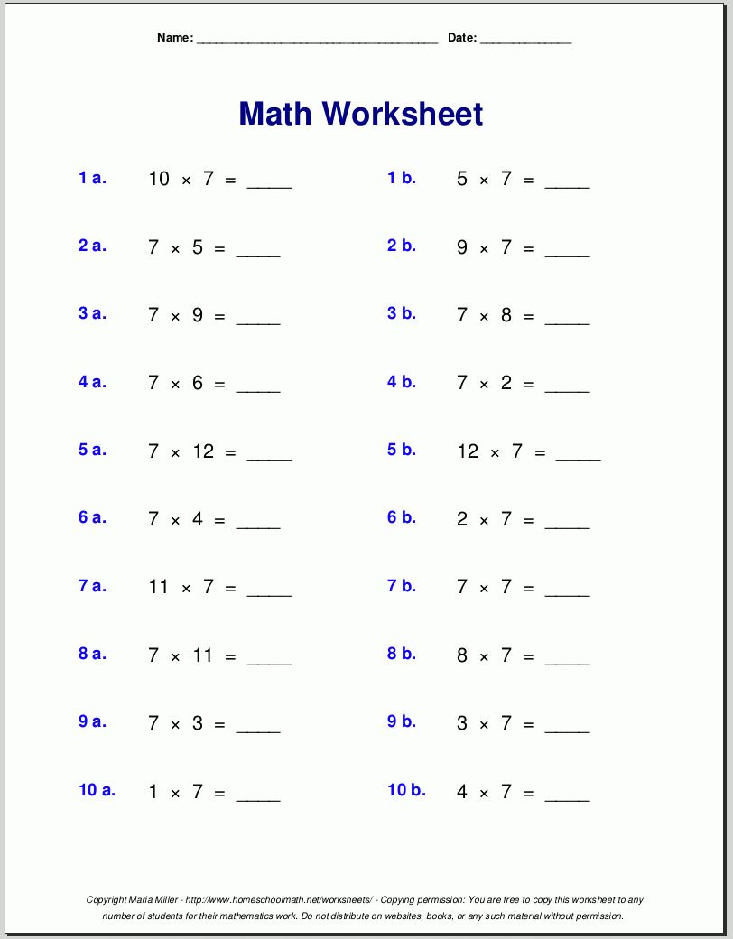 free printable worksheets for 7th graders