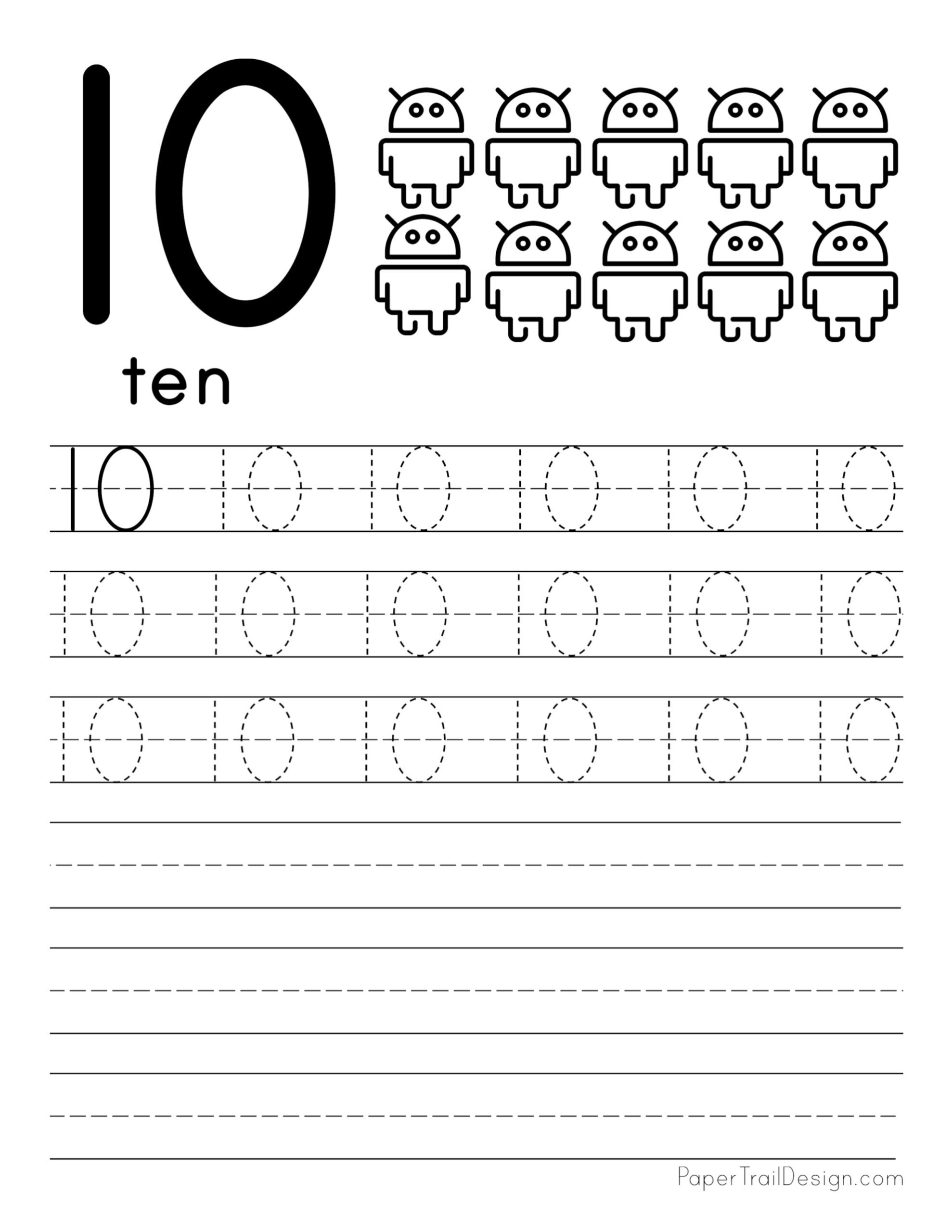 printable number writing worksheets