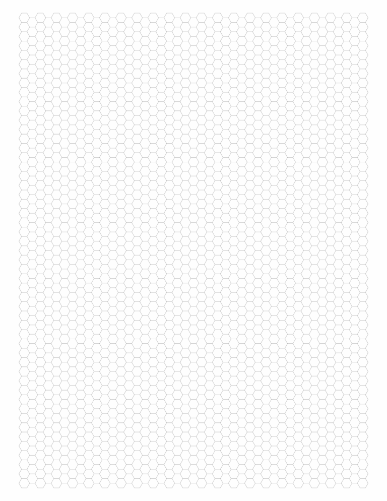 Free Online Graph Paper Hexagonal