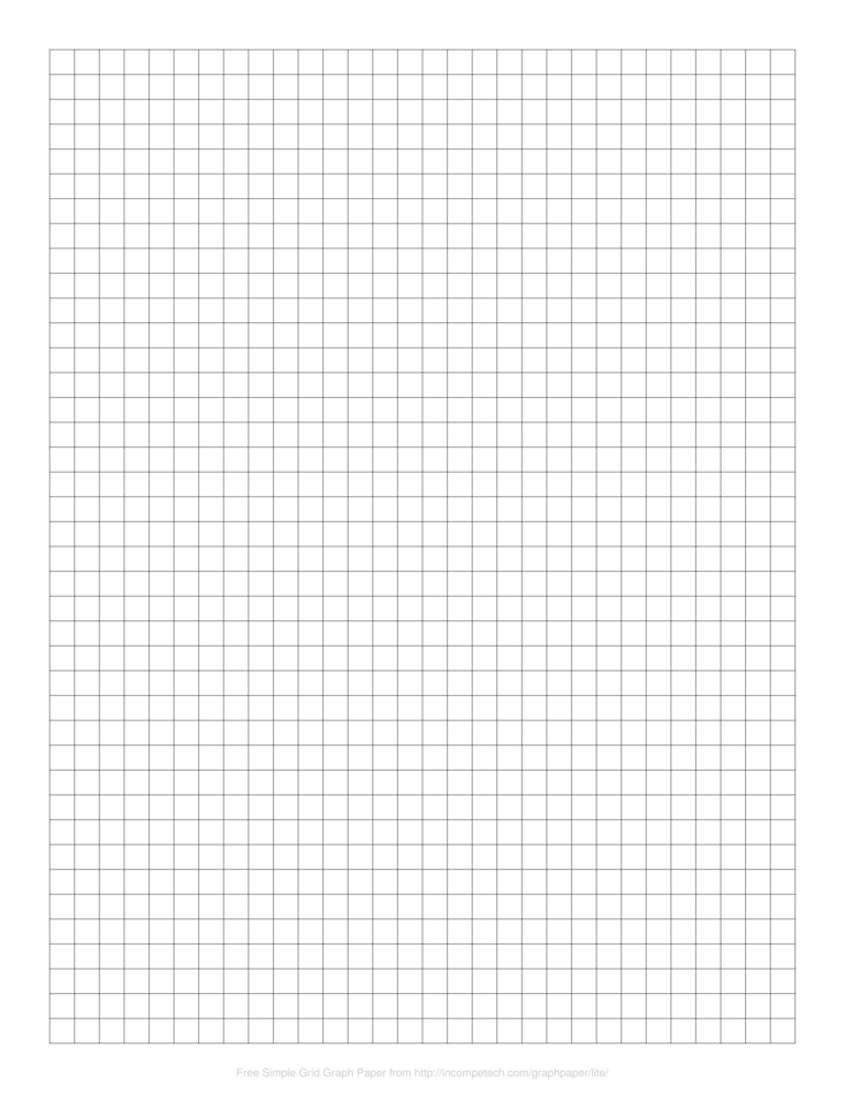 Free Online Graph Paper Simple Grid