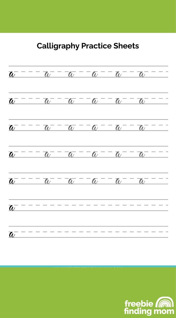 printable calligraphy practice worksheets