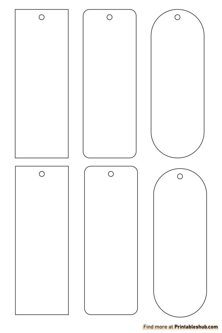 free printable bookmark templates
