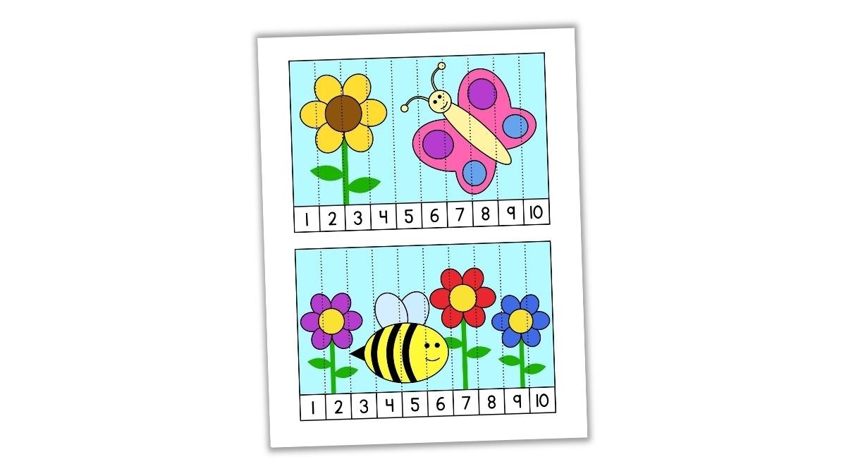Free Printable Bug Counting Puzzles 1 10 Number Sequence The Craft at Home Family