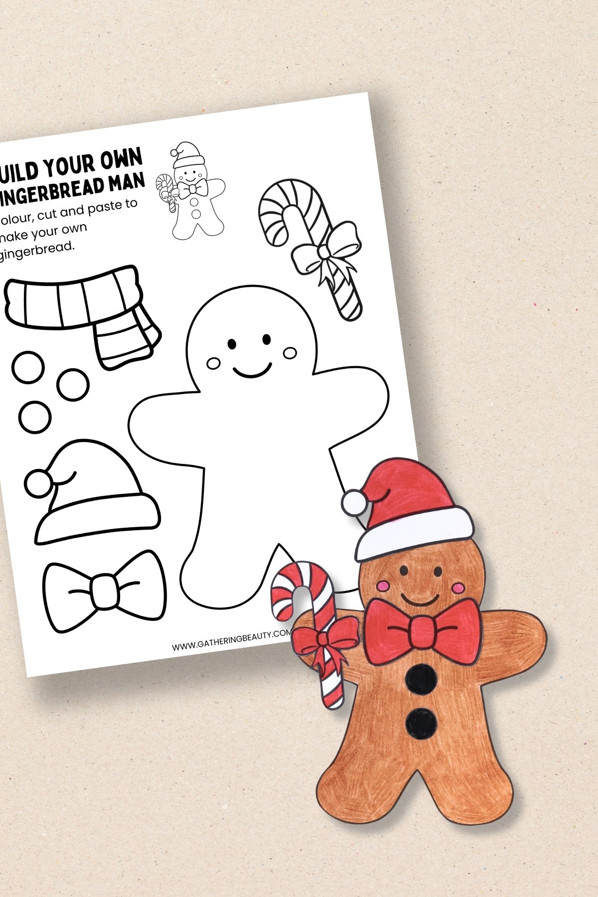 gingerbread man printable template