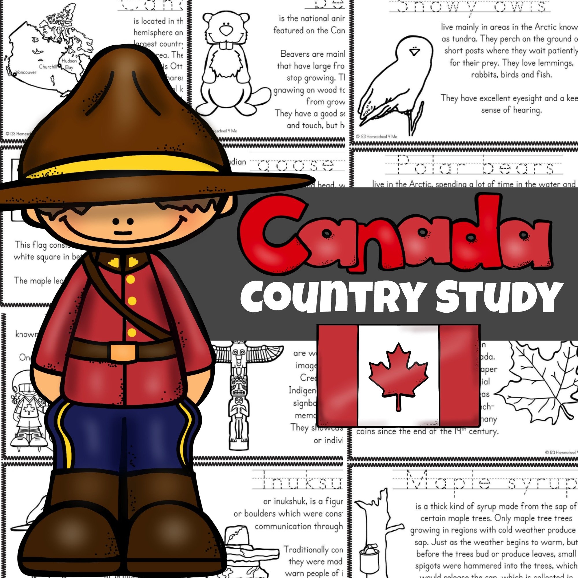  FREE Printable Canada For Kids Reader To Color Read And Learn 