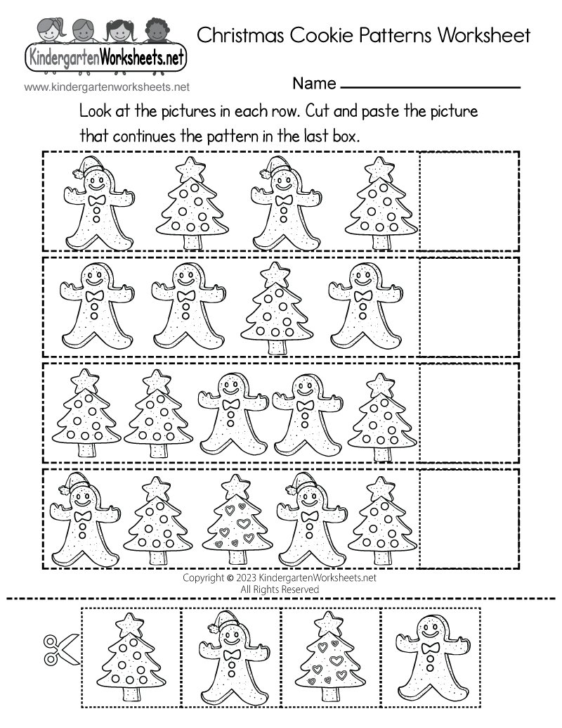 free printable christmas worksheets