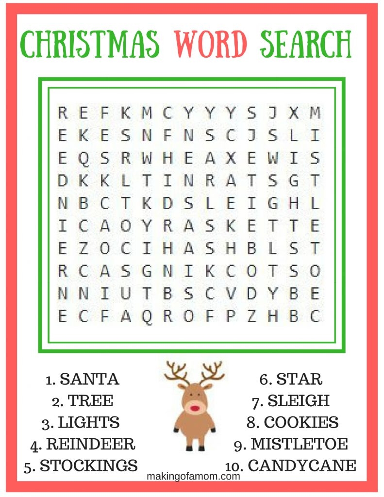 free christmas puzzle games printable