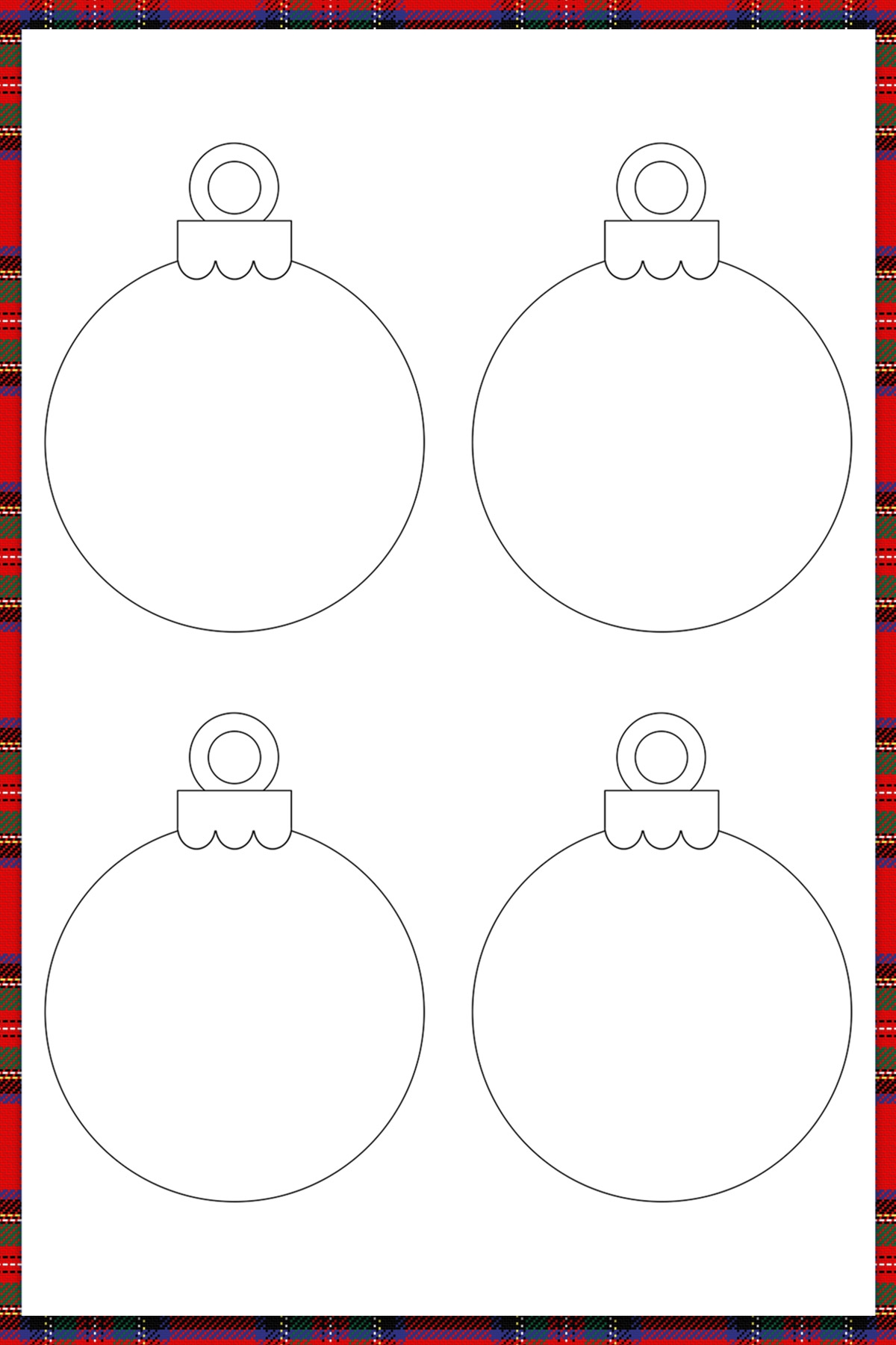 christmas ornaments printable template