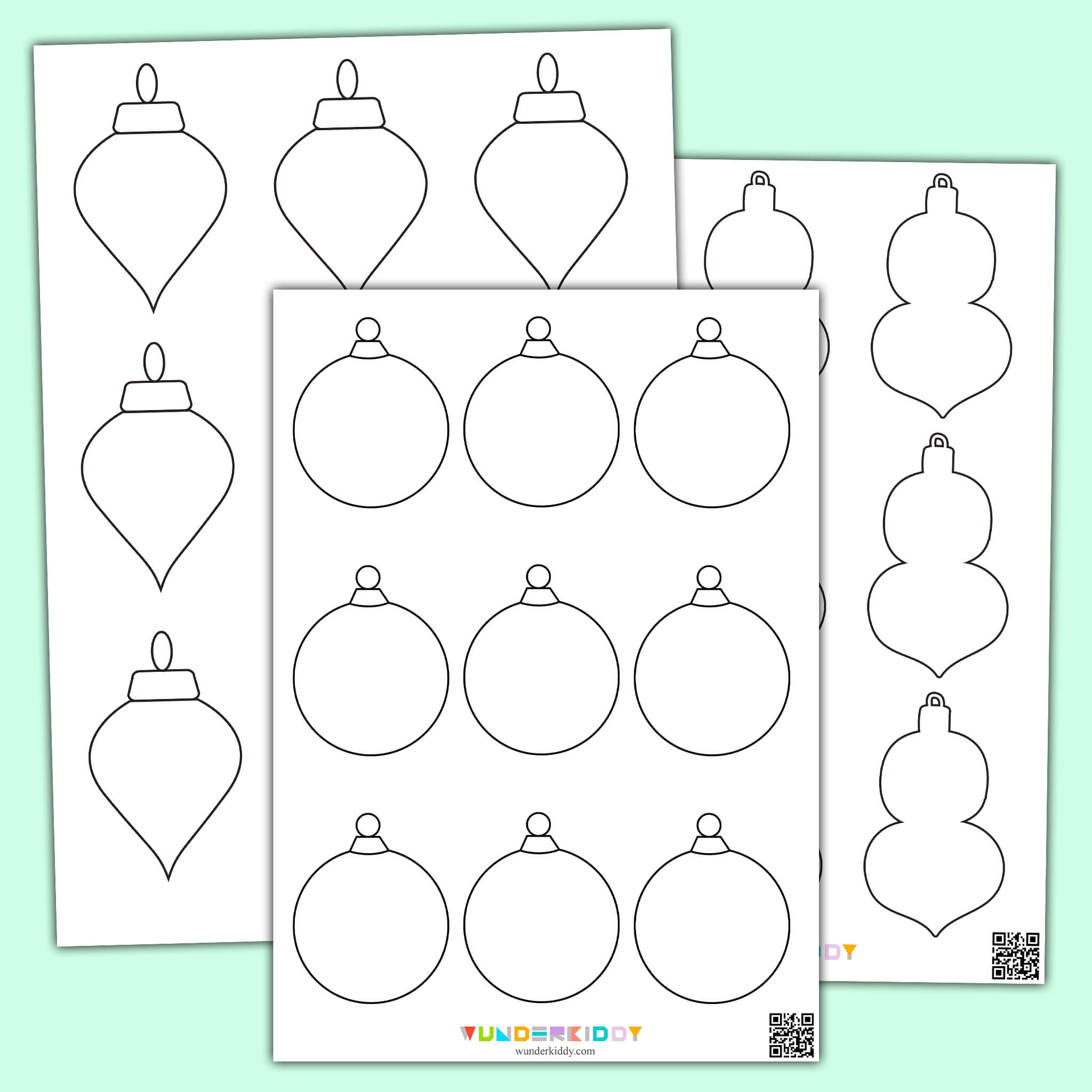 christmas ornament template printable