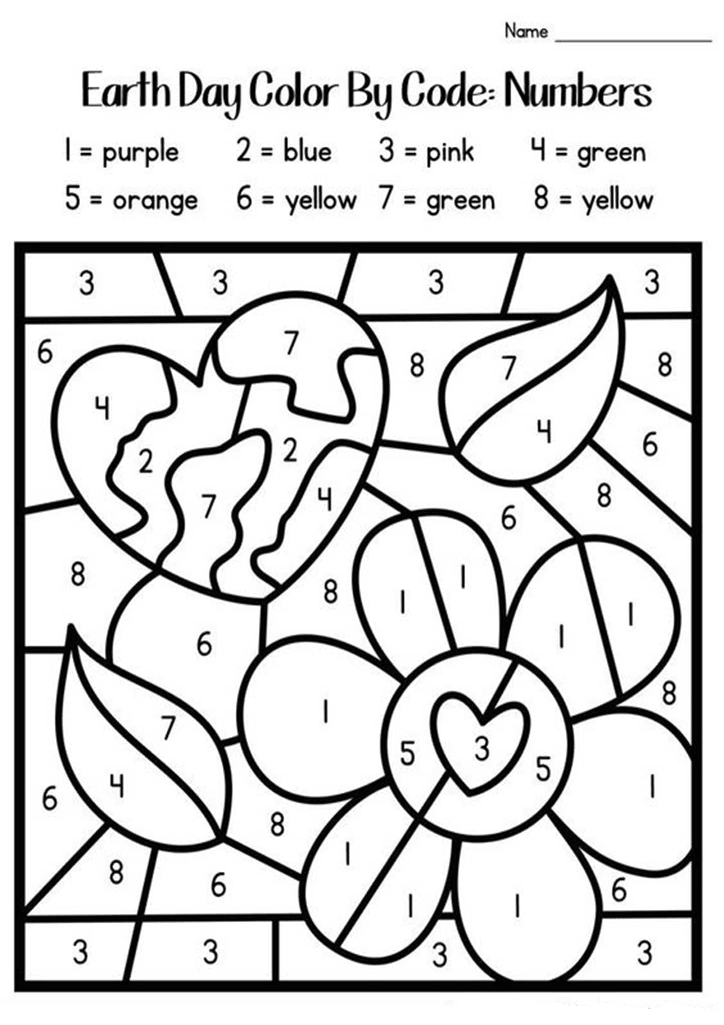 color by number printables free