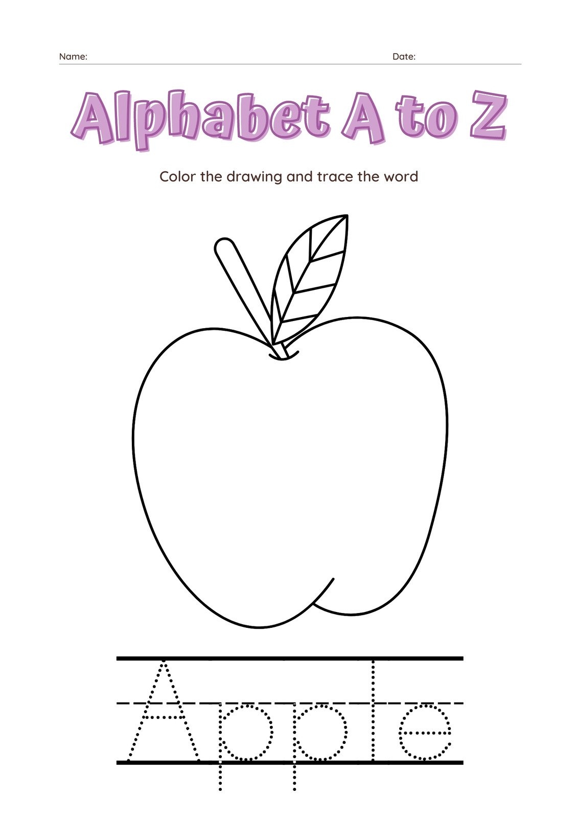 free printable color worksheets