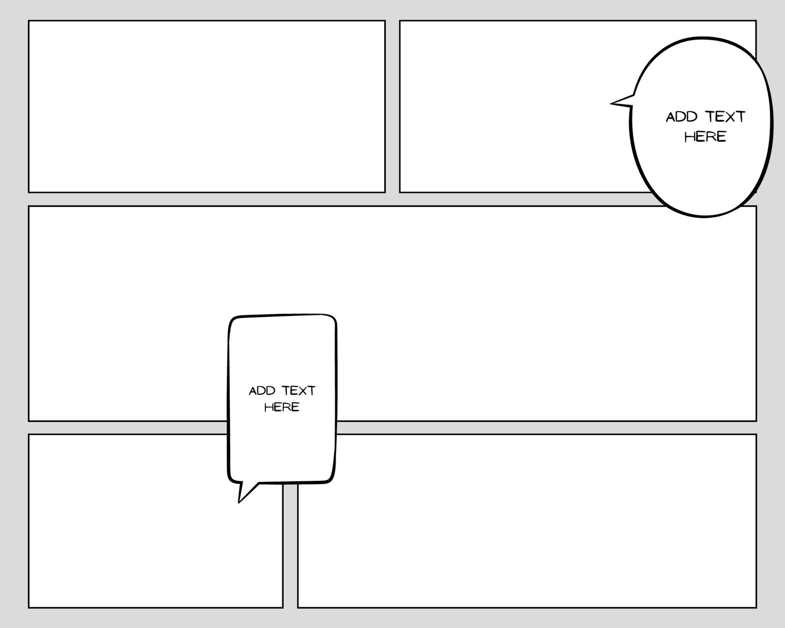 Free Printable Comic Strip Templates You Can Customize Canva