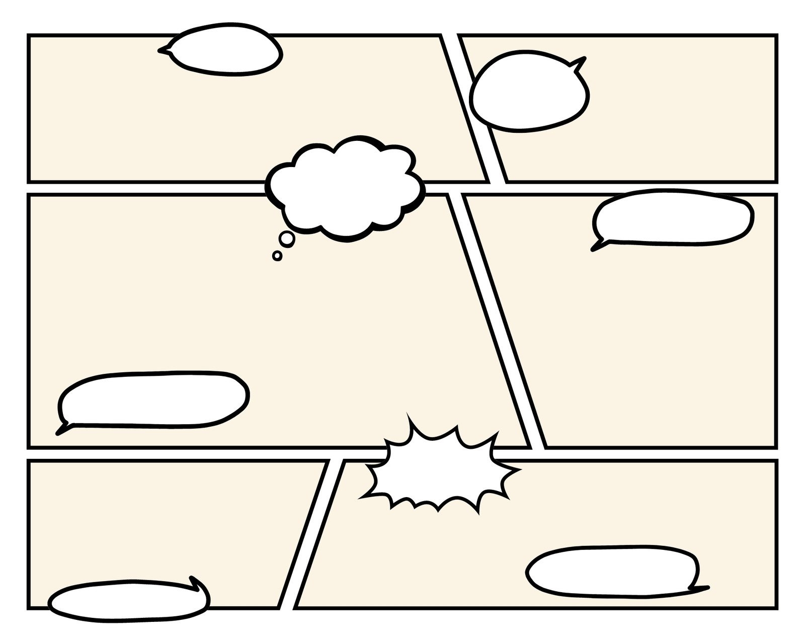 comic book printable template