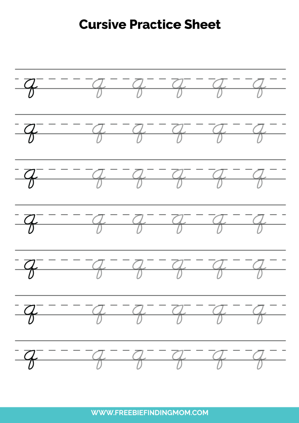cursive worksheets printable free
