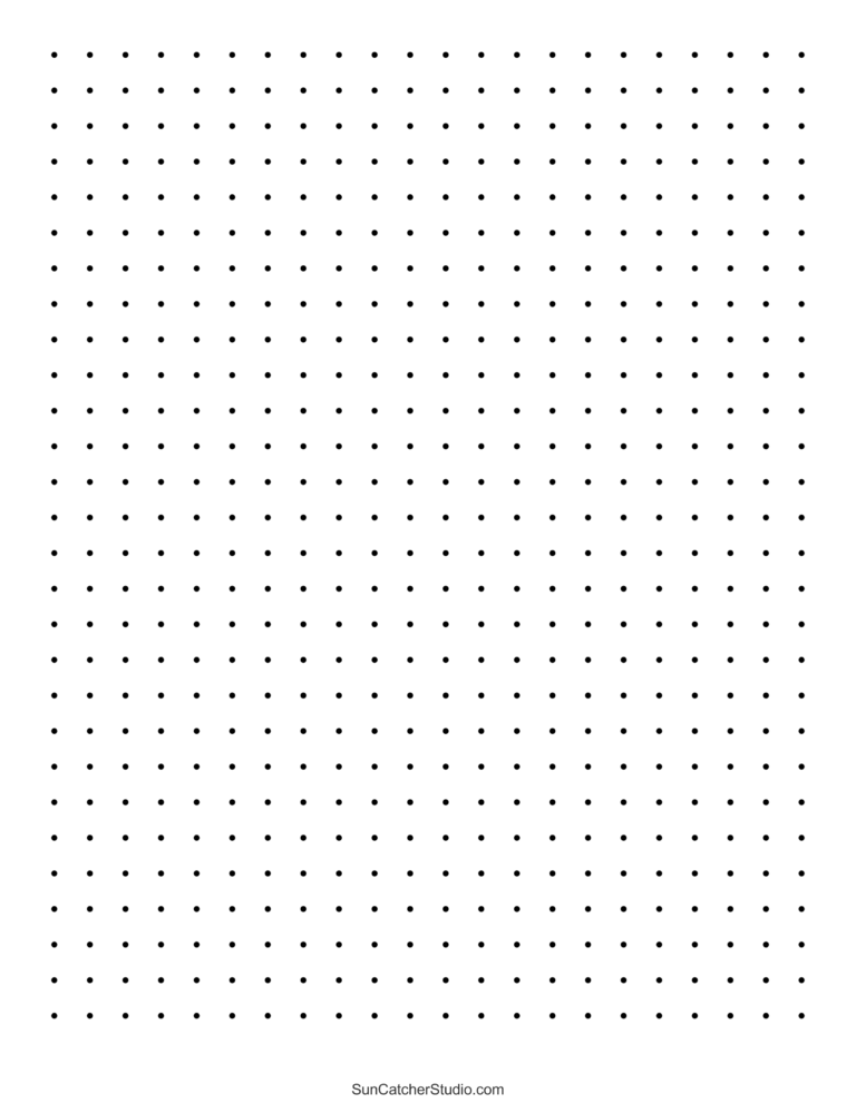 Free Printable Dot Paper Dotted Grid Sheets PDF PNG Free Printables Monograms Design Tools Patterns DIY Projects