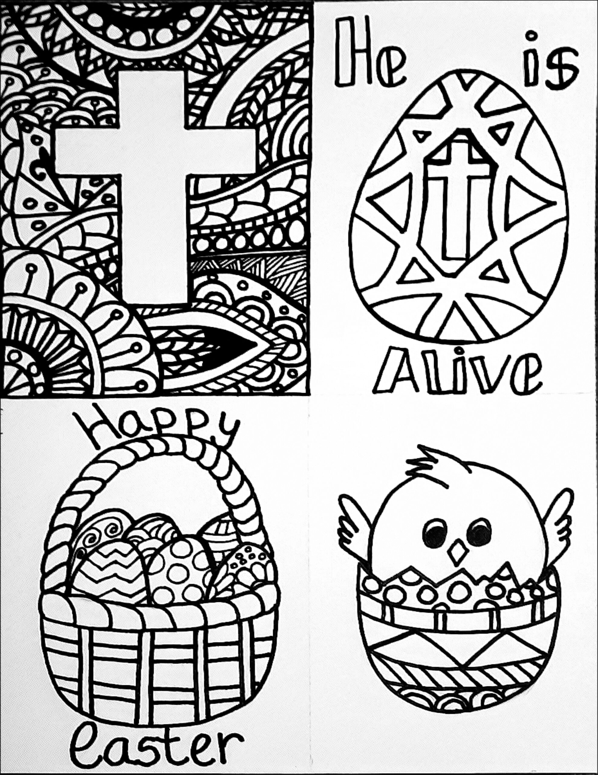 free printable coloring pages easter