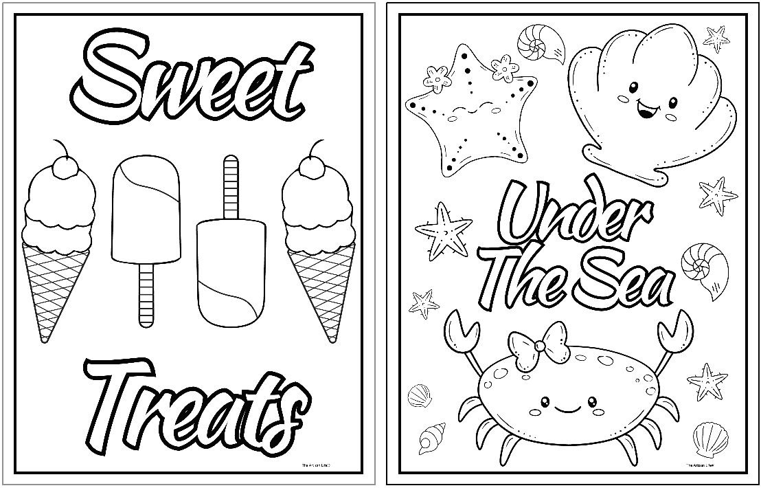 printable summer coloring pages