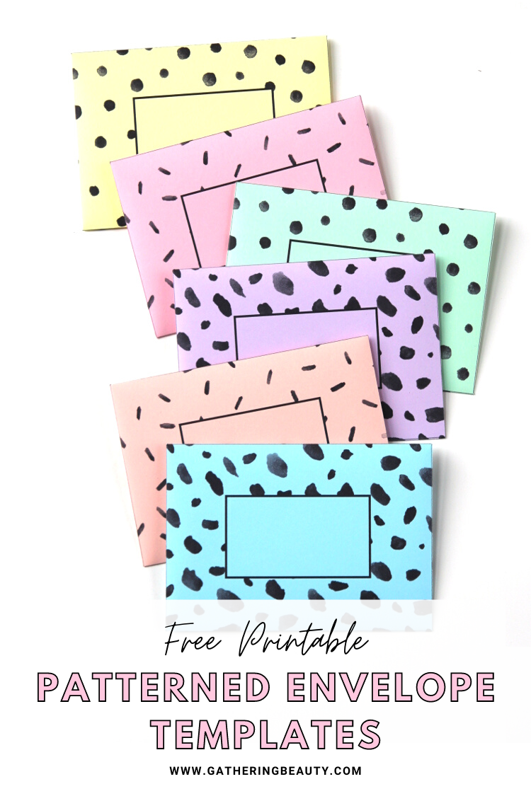 envelope template free printable