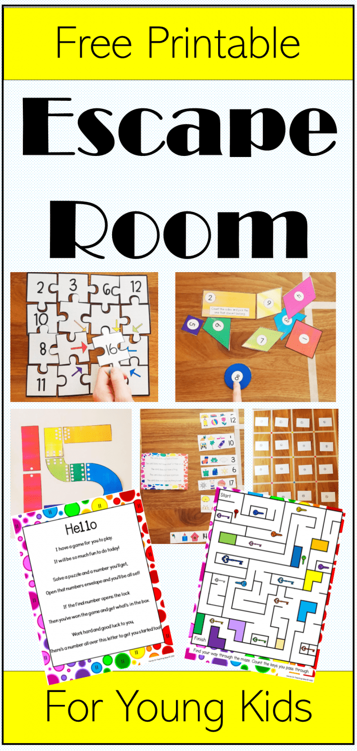Free Printable Escape Room For Young Kids 