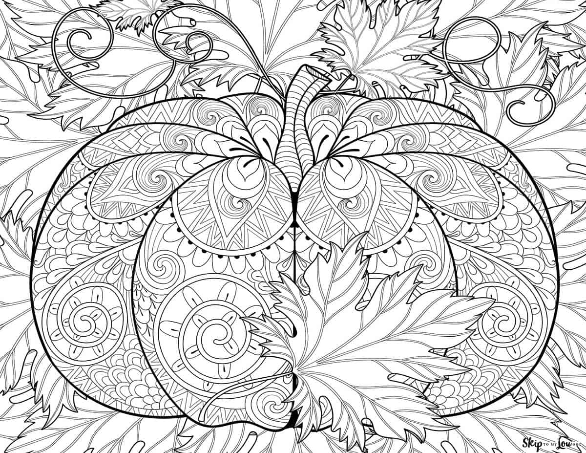 printable fall coloring pages