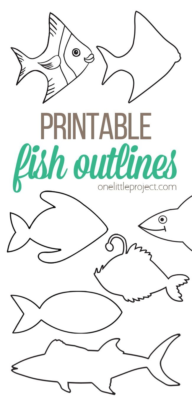 cut out printable fish template